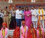 214 पुत्रियों का सामूहिक विवाह संपन्न, मुख्यमंत्री सामूहिक योजना के तहत हुआ कार्यक्रम
